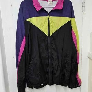 Vintage Colorblock Windbreaker